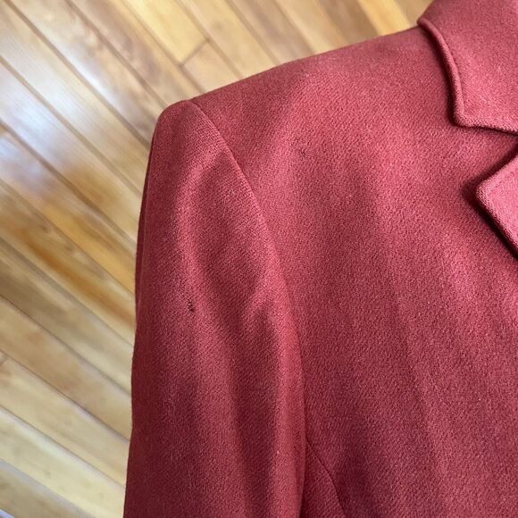 Vintage 60s/70s Pendleton Burnt Orange Wool Blazer - Picture 5 of 7